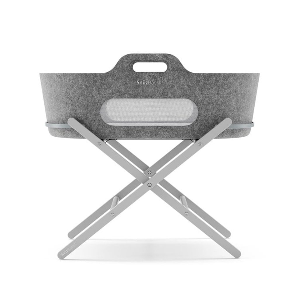 Snuz Snuz Baskit Dark Grey  & Dove/Pine Stand Set