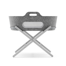 Snuz Snuz Baskit Dark Grey  & Dove/Pine Stand Set