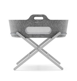 Snuz Snuz Baskit Dark Grey  & Dove/Pine Stand Set