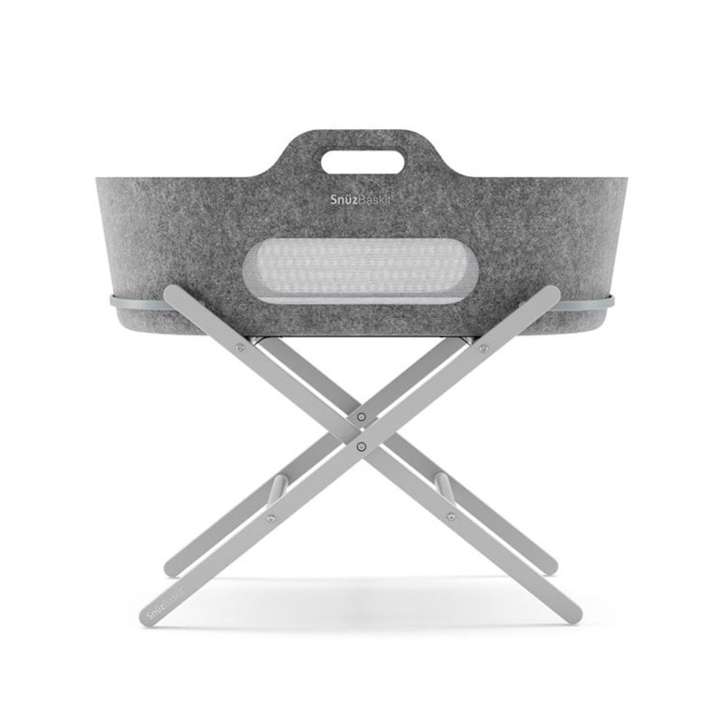 Snuz Snuz Baskit Dark Grey  & Dove/Pine Stand Set