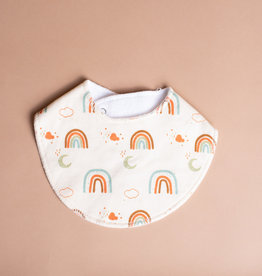 Rain+Conker Rain+Conker Earthy Rainbow and Moon Round Bib