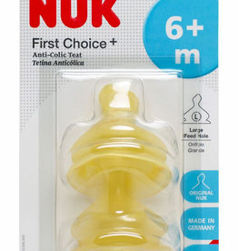 Nuk Nuk First Choice Latex Teat 0-6m Medium