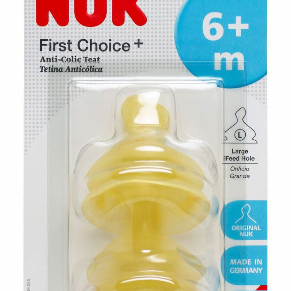 Nuk Nuk First Choice Latex Teat 0-6m Medium