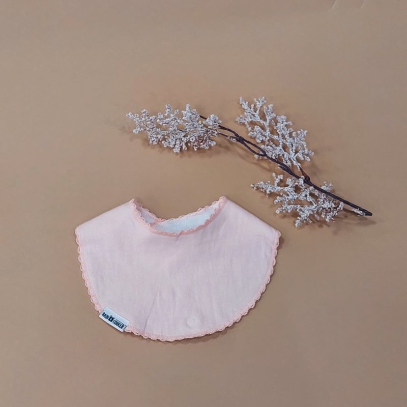 Rain+Conker Rain+Conker Baby Pink Frill Bib