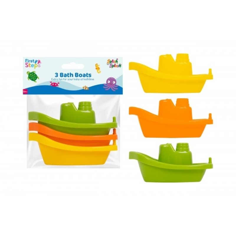 First Steps First Steps Bath Boats 3 pk