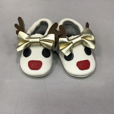 Rain+Conker Rain+Conker Reindeer Moccasins - Premium Leather - 0-3 months