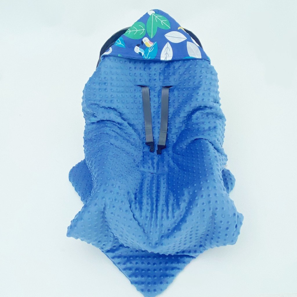 Little Love Little Love Blue  Animal Travel Blanket 3 Point