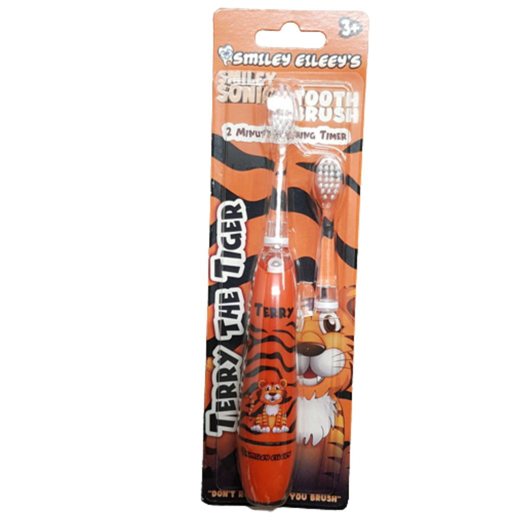 Smiley Eileey Smiley Eileey's Smiley Sonic Junior Toothbrush Terry the Tiger