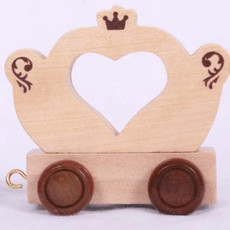 Natural Train Letters - Fairy  Carriage