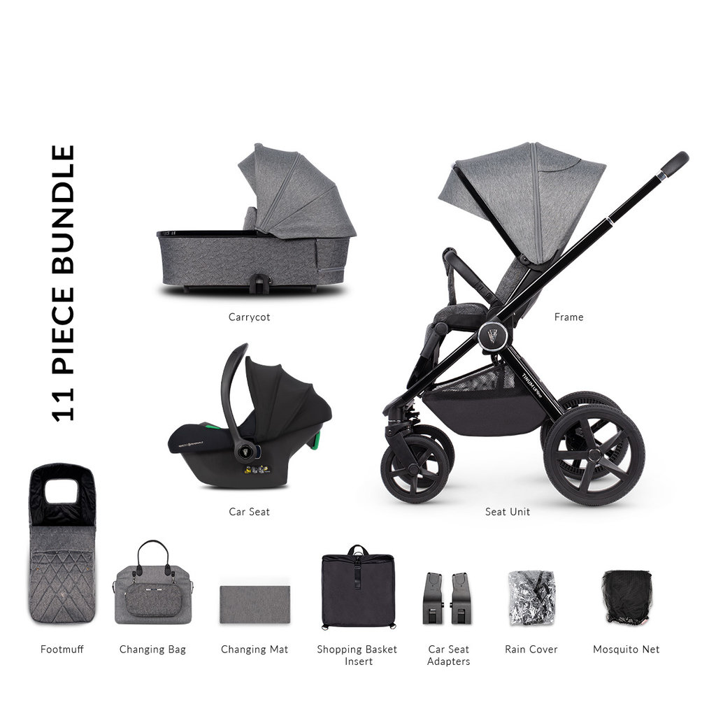 Venicci Venicci Tinum Upline All Slate Grey 3 in 1