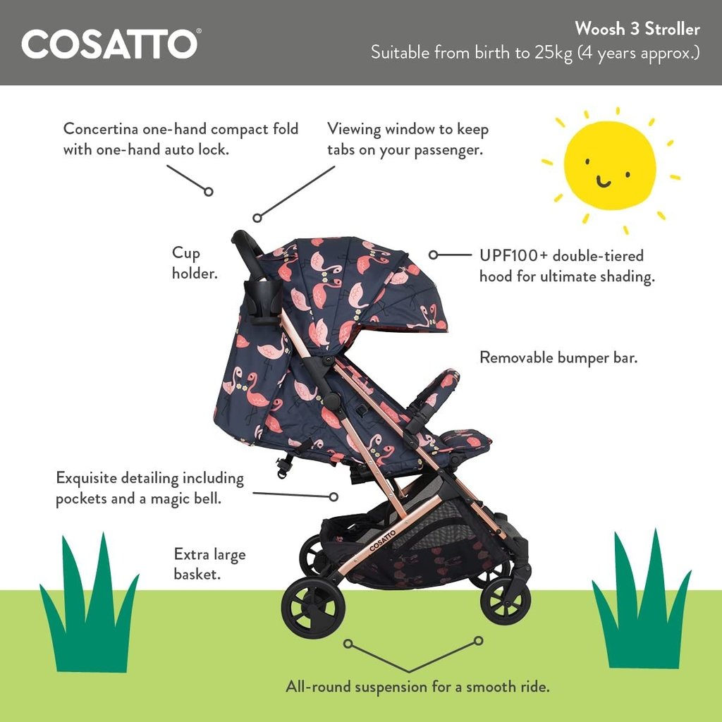 Cosatto Cosatto Woosh 3 Lovebug  With Footmuff