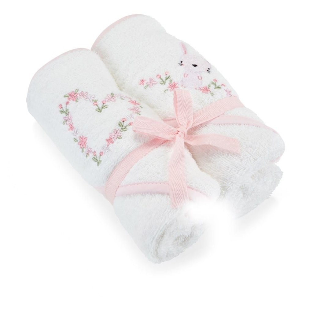 Baby Elegance Baby Elegance Hooded Towel Pink 2pk