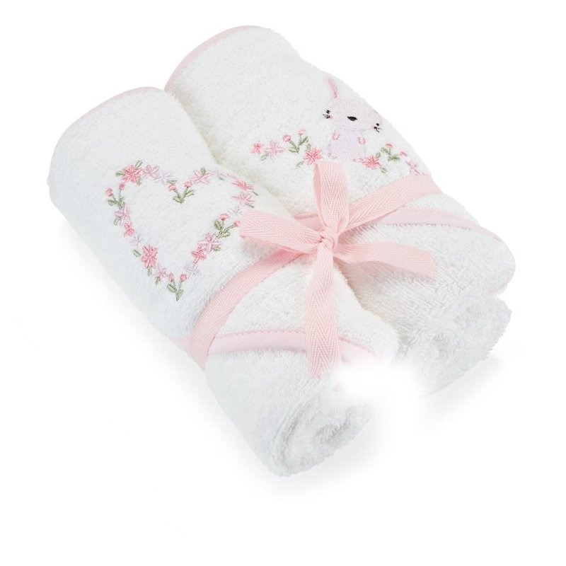 Baby Elegance Baby Elegance Hooded Towel Pink 2pk