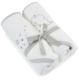 Baby Elegance Baby Elegance Hooded Towel Grey 2pk