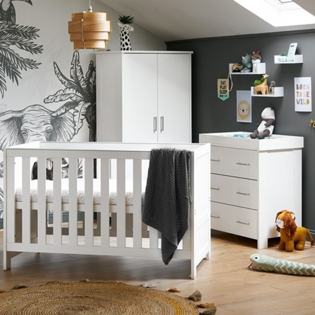 Obaby Obaby Nika Mini 3 Piece Room Set - White Wash
