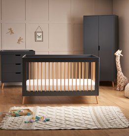 Obaby Obaby Maya 3 Piece Room Set Slate With Natural