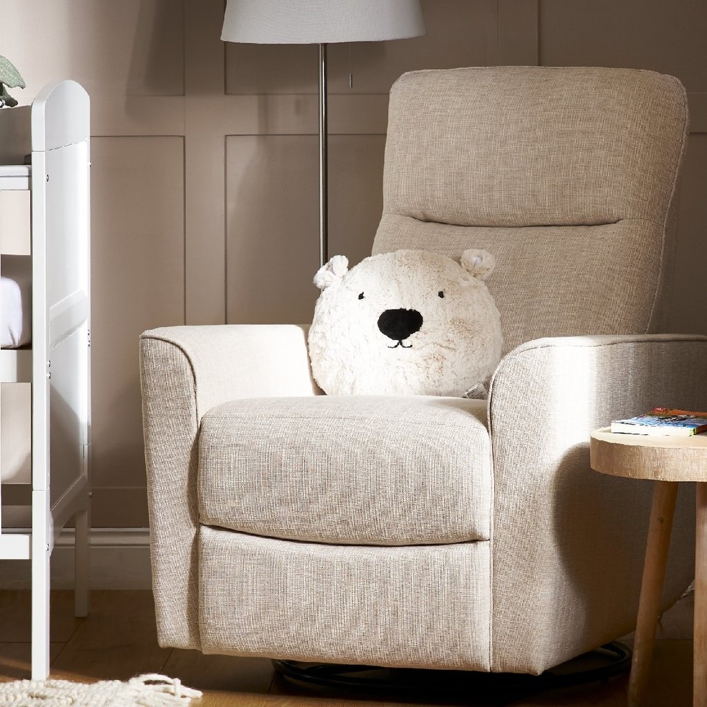 Obaby Obaby Savannah Swivel Glider Recliner Chair - Oatmeal