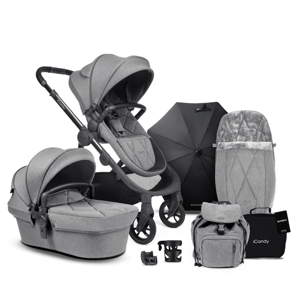 iCandy iCandy Orange 3 Light Slate Marl Phantom Bundle