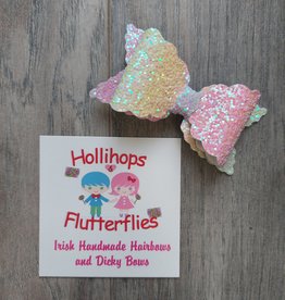 Hollihops&Flutterflies Sara Rainbow Glitter Bow