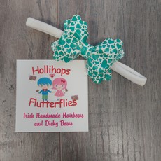 Hollihops&Flutterflies Green Heart Pinch Dainty Headband