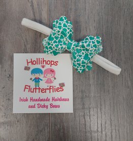Hollihops&Flutterflies Green Heart Pinch Dainty Headband