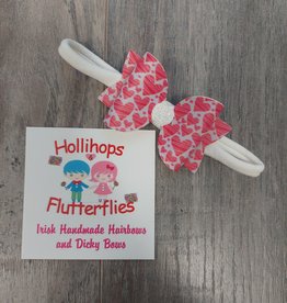 Hollihops&Flutterflies Chloe Heart Dainty Bow Headband