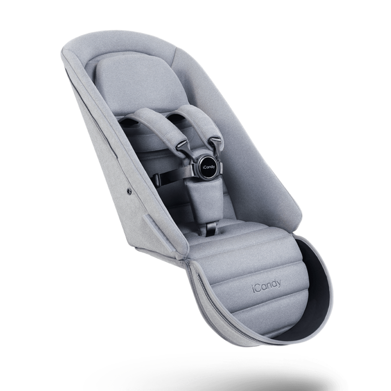 iCandy iCandy Peach 7 2nd Seat Fabric Light Grey - No Bumper Bar