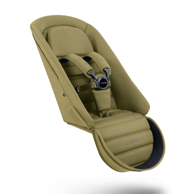 iCandy iCandy Peach 7 2nd Seat Fabric Olive Green - No Bumper Bar