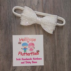 Hollihops&Flutterflies Lily Lace Christening Dainty Headband