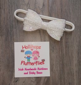 Hollihops&Flutterflies Lily Lace Christening Dainty Headband
