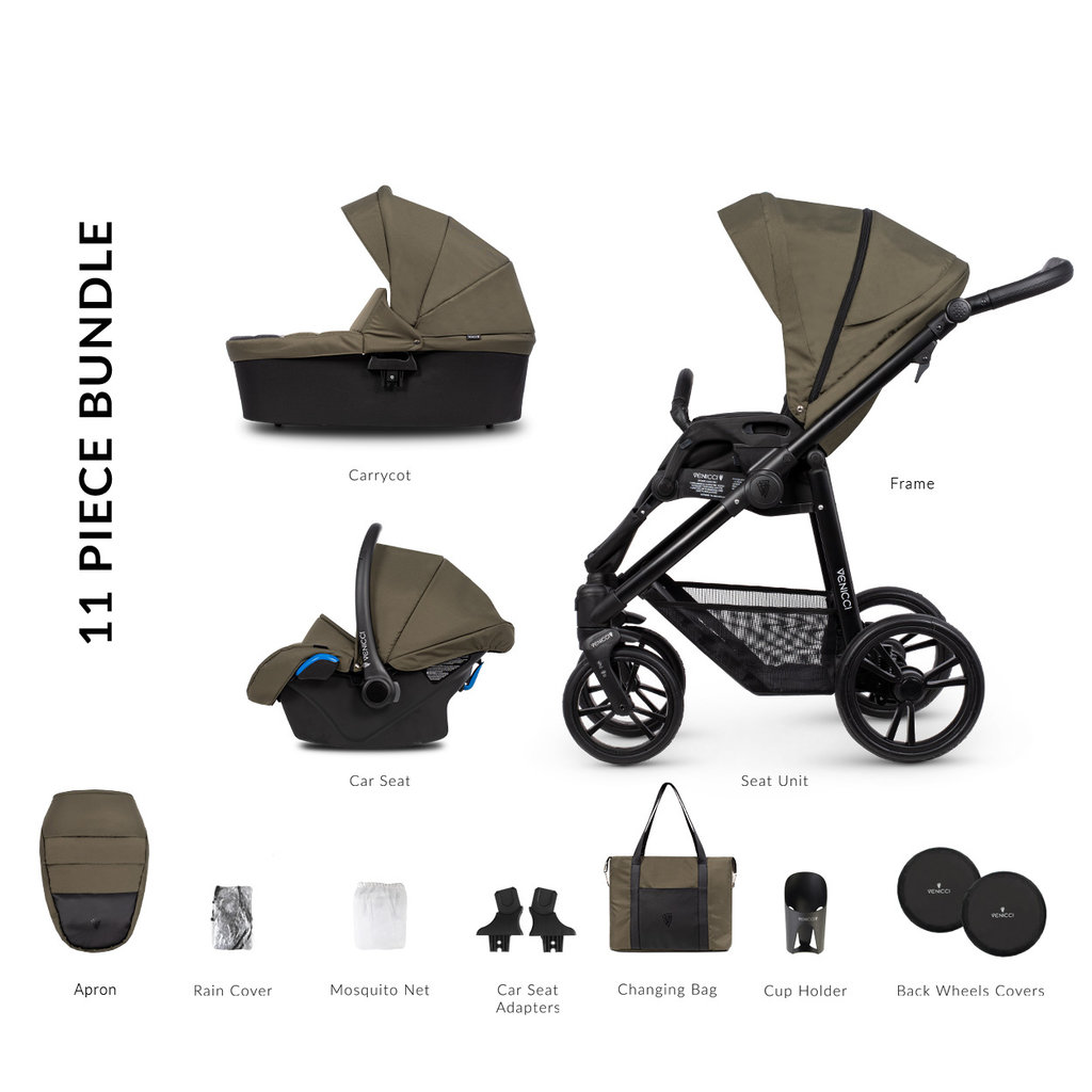 Venicci Venicci Genesis 3 in 1 Olive w Black Chassis