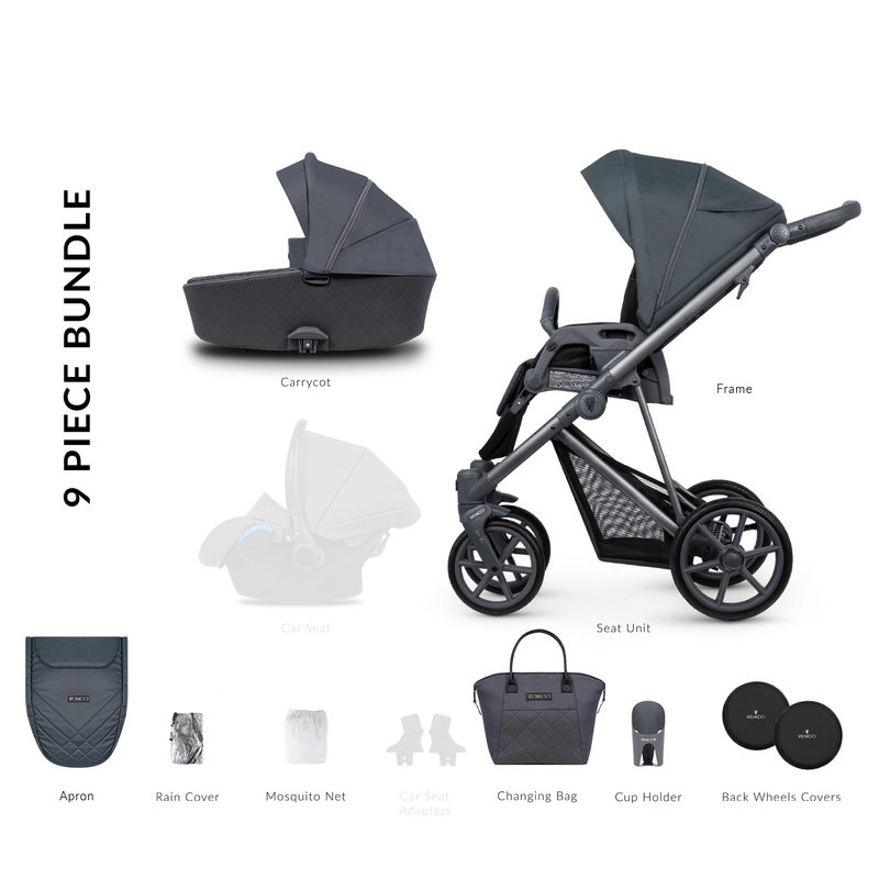 Venicci Venicci Asti Smokey Grey 2 in 1