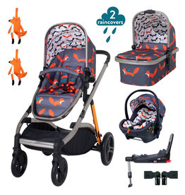 Cosatto Cosatto Wow XL Car Seat and i-Size Base Bundle- Charcoal Mister Fox