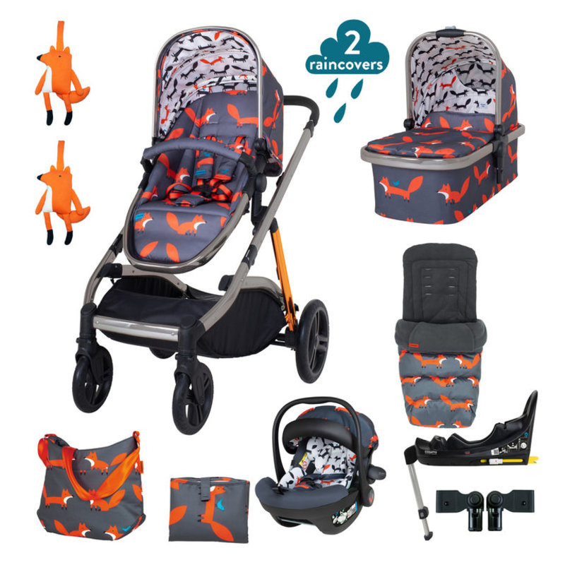 Cosatto Cosatto Wow XL Everything Bundle - Charcoal Mister Fox