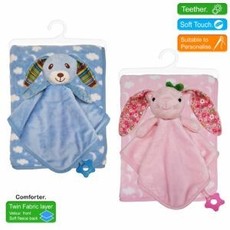 Baby Blanket & Bunny Comforter Set - Blue