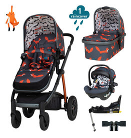 Cosatto Cosatto Wow 2 Car Seat and i-Size Base Bundle - Charcoal Mister Fox