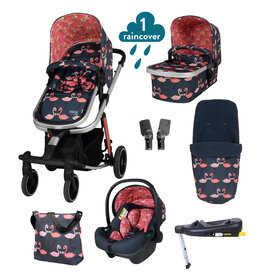 Cosatto Cosatto Giggle 3 in 1  i-Size Everything Bundle  - Pretty Flamingo