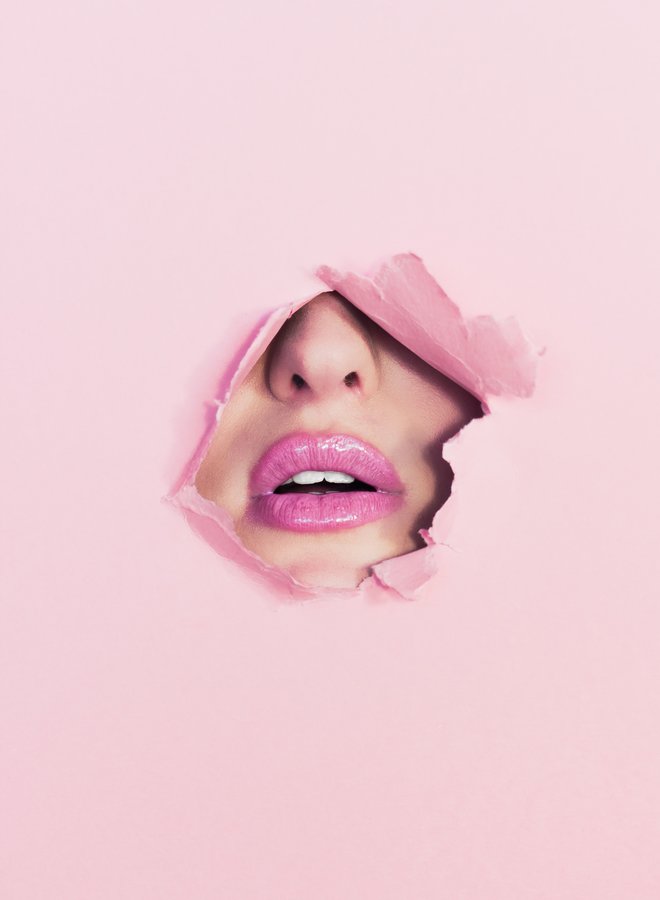 Paper Pink lips