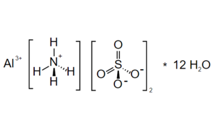 Sulfate d'aluminium et d'ammonium dodécahydraté