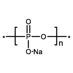 Metafosfato de sodio extra puro, ácido
