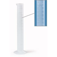 Tall measuring cylinders made of PP