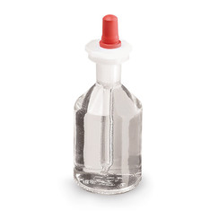 Dropper bottle with pipette Clear glass