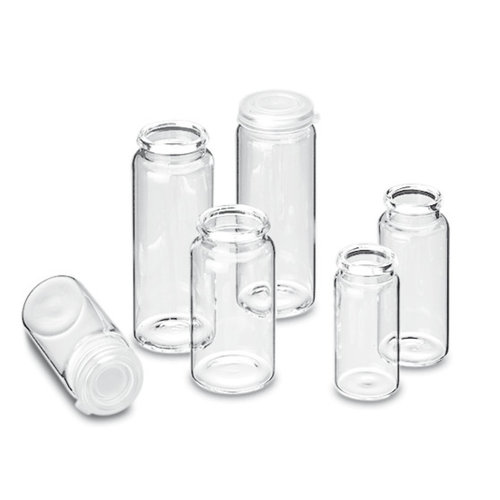 Glass vials with rolled rim