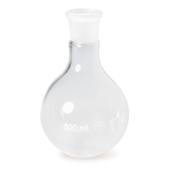 Round bottom flasks with ground glass joint