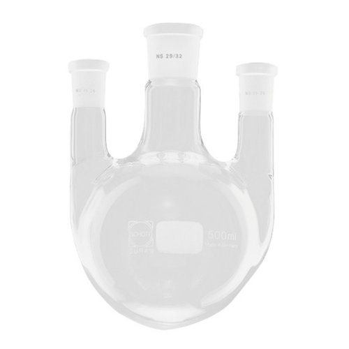 Three-necked round-bottom flasks Parallel side necks