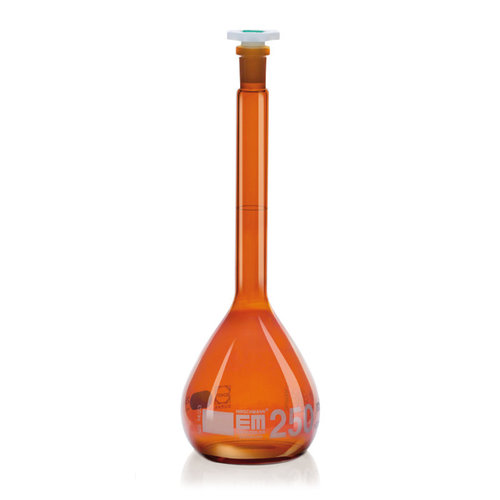 Volumetric flasks Class A Brown glass