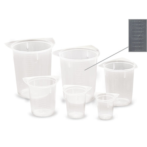 Sample beakers PP