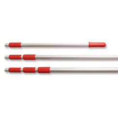 Telescopic rod for sampling containers