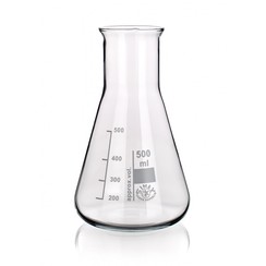 Erlenmeyer flask, wide neck