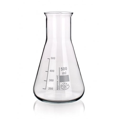 Fiole Erlenmeyer, col large
